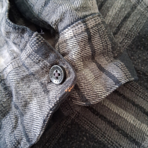 Hollister 100% Cotton Smokey Grey Flannel - Picture 8 of 12